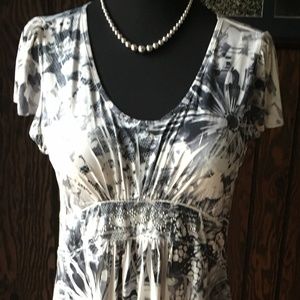 Style & Co Printed Fit & Flare Dress, Size XL